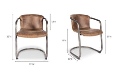 Berwick Leather Dining Chair - SET OF 2