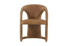 Lindsay Brown Leather Dining Chair