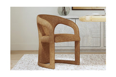 Lindsay Brown Leather Dining Chair