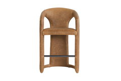 Lindsay Counter Stool Brown Leather