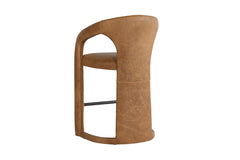 Lindsay Counter Stool Brown Leather