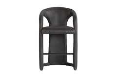 Lindsay Counter Stool Charcoal Leather