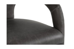 Lindsay Counter Stool Charcoal Leather