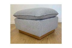 Olivia Ottoman in SILVER -23x30