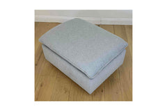 Olivia Ottoman in SILVER -23x30