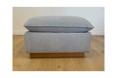 Olivia Ottoman in SILVER -23x30