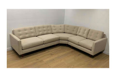 Custom Logan 3pc Sectional Sofa in BUCKWHEAT