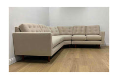 Custom Logan 3pc Sectional Sofa in BUCKWHEAT