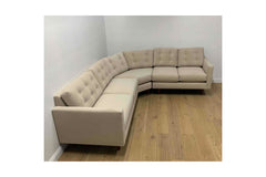 Custom Logan 3pc Sectional Sofa in BUCKWHEAT