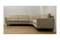 Custom Logan 3pc Sectional Sofa in BUCKWHEAT