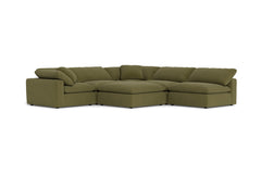 Westover 6pc Sectonal Sofa W/ Ottoman :: Leg Finish: Espresso