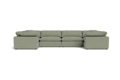 Westover 6pc Sectional Sofa :: Leg Finish: Espresso