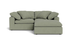 Westover 3pc Sectional Sofa W/ Ottoman :: Leg Finish: Espresso