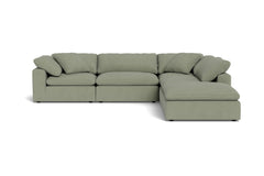 Westover 5pc Sectional Sofa W/ Ottoman :: Leg Finish: Espresso