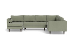 Sadie 4pc Sectional Sofa :: Leg Finish: Espresso / Configuration: LAF - Chaise on the Left