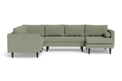 Sadie 4pc Sectional Sofa :: Leg Finish: Espresso / Configuration: RAF - Chaise on the Right