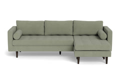 Sadie Reversible Chaise Sofa :: Leg Finish: Espresso
