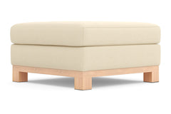 Logan Drive Ottoman :: Leg Finish: Natural / Size: 35x35