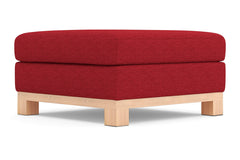 Logan Drive Ottoman :: Leg Finish: Natural / Size: 35x35