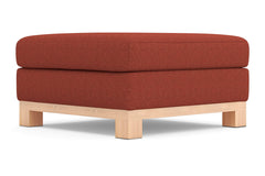 Logan Drive Ottoman :: Leg Finish: Natural / Size: 35x35