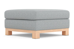 Logan Drive Ottoman :: Leg Finish: Natural / Size: 35x35