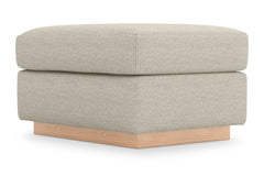 Nora Ottoman :: Leg Finish: Natural / Size: 23x30