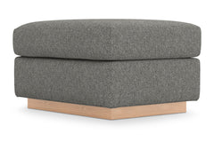 Nora Ottoman :: Leg Finish: Natural / Size: 23x30