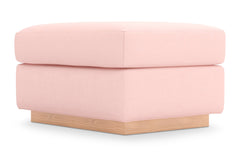 Nora Ottoman :: Leg Finish: Natural / Size: 23x30
