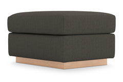 Nora Ottoman :: Leg Finish: Natural / Size: 23x30