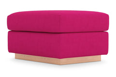 Nora Ottoman :: Leg Finish: Natural / Size: 23x30