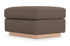 Nora Ottoman :: Leg Finish: Natural / Size: 23x30