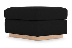 Nora Ottoman :: Leg Finish: Natural / Size: 23x30