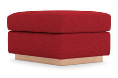 Nora Ottoman :: Leg Finish: Natural / Size: 23x30