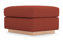Nora Ottoman :: Leg Finish: Natural / Size: 23x30