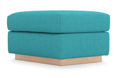 Nora Ottoman :: Leg Finish: Natural / Size: 23x30