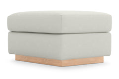 Nora Ottoman :: Leg Finish: Natural / Size: 23x30