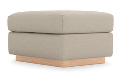 Nora Ottoman :: Leg Finish: Natural / Size: 23x30