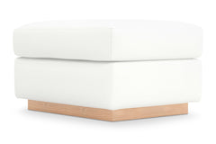 Nora Ottoman :: Leg Finish: Natural / Size: 23x30