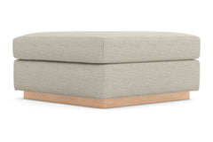 Nora Ottoman :: Leg Finish: Natural / Size: 35x35