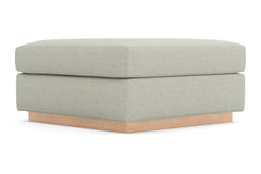 Nora Ottoman :: Leg Finish: Natural / Size: 35x35