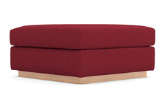 Nora Ottoman :: Leg Finish: Natural / Size: 35x35