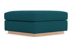 Nora Ottoman :: Leg Finish: Natural / Size: 35x35