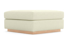 Nora Ottoman :: Leg Finish: Natural / Size: 35x35