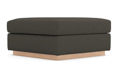 Nora Ottoman :: Leg Finish: Natural / Size: 35x35