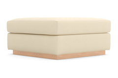 Nora Ottoman :: Leg Finish: Natural / Size: 35x35