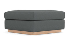 Nora Ottoman :: Leg Finish: Natural / Size: 35x35