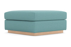 Nora Ottoman :: Leg Finish: Natural / Size: 35x35