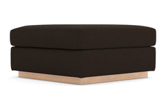 Nora Ottoman :: Leg Finish: Natural / Size: 35x35