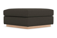 Nora Ottoman :: Leg Finish: Natural / Size: 35x35