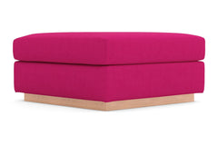 Nora Ottoman :: Leg Finish: Natural / Size: 35x35